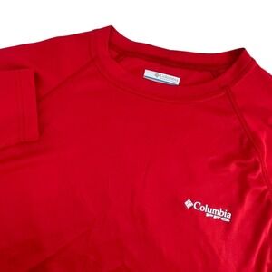Columbia PFG Mens Terminal Tackle LS Shirt Red UPF 50 Omni-Wick FM6094-696 Small